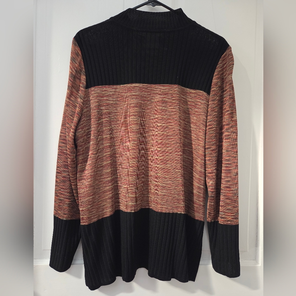 Exclusively Misook Button Down Knit Cardigan M/L - image 4